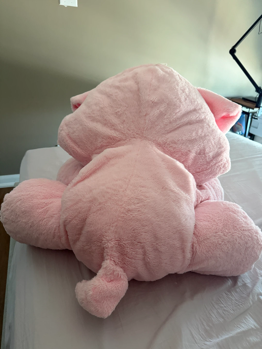 Big Pink Plush Pig - photo 3