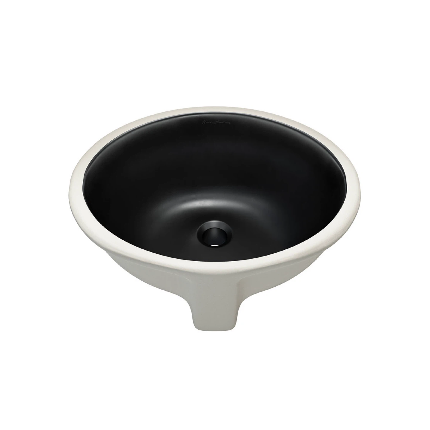 Swiss Madison 18" Oval Undermount Bathroom Sink Matte Black - photo 2
