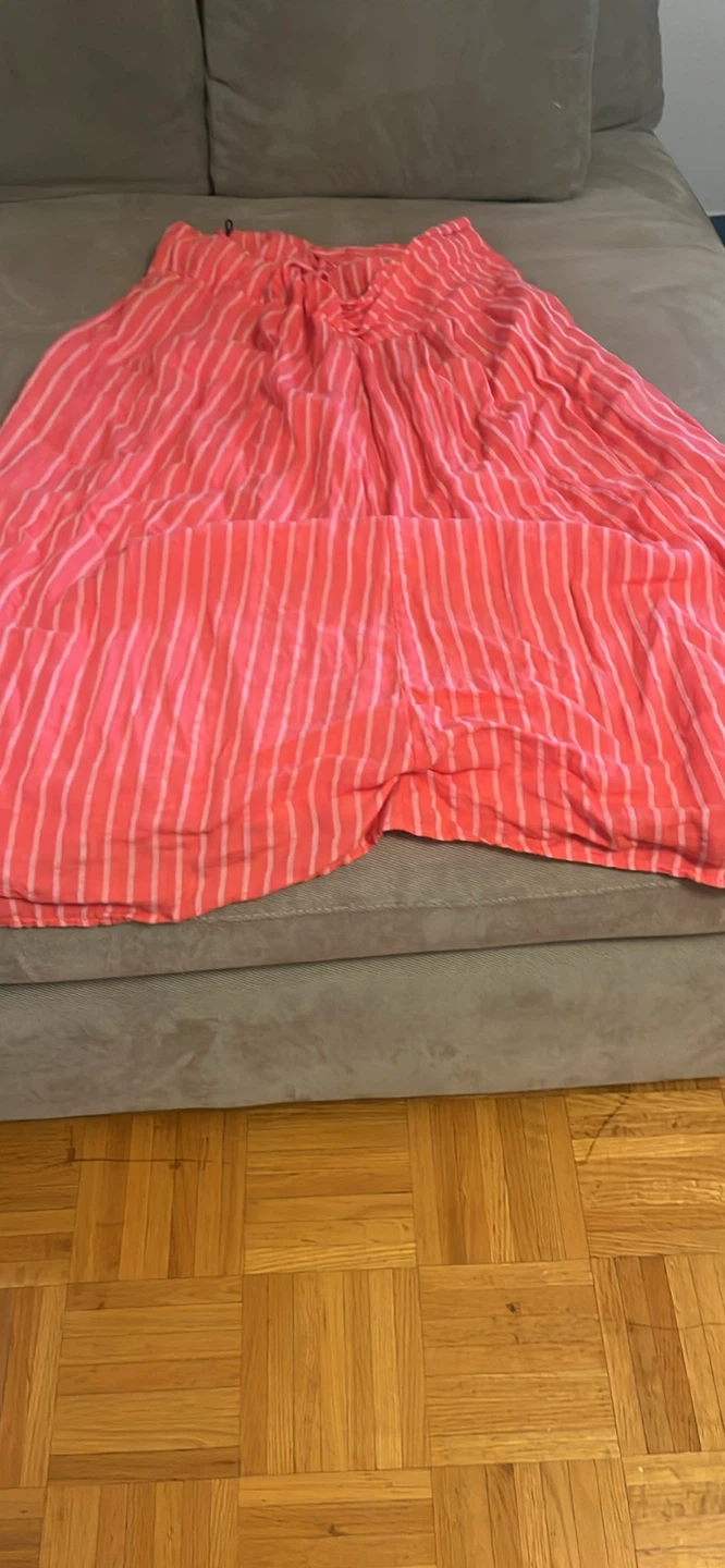 Coral striped maxi dress - photo 2