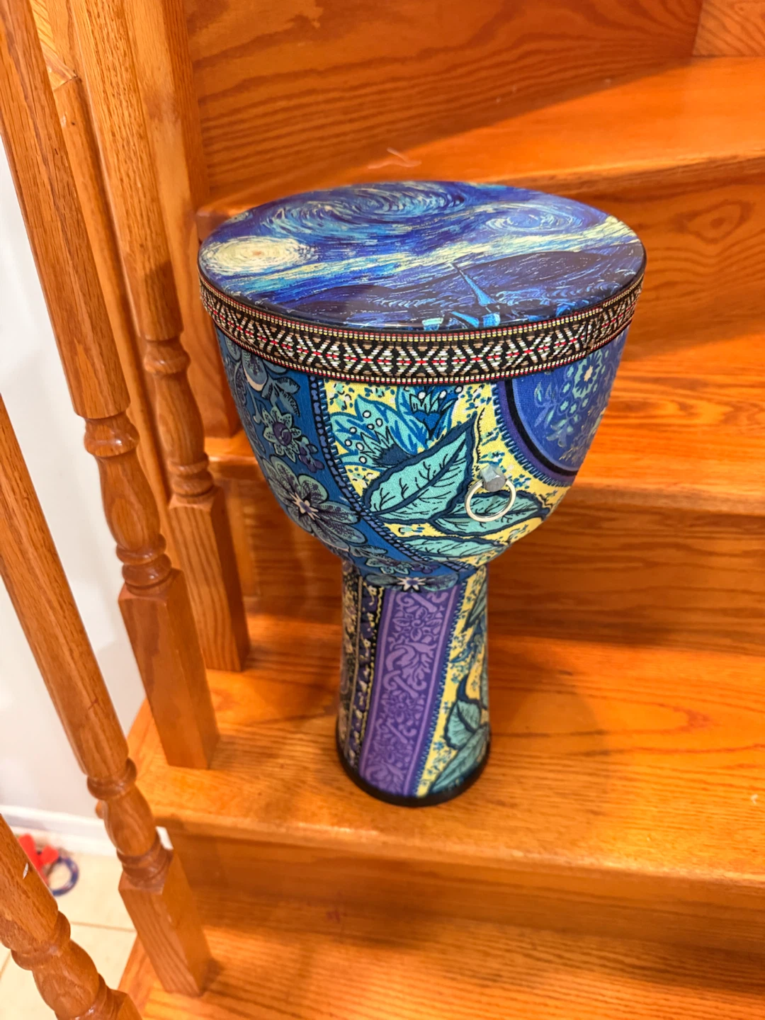 Beautiful Djembe Drum - Starry Night Design - photo 3