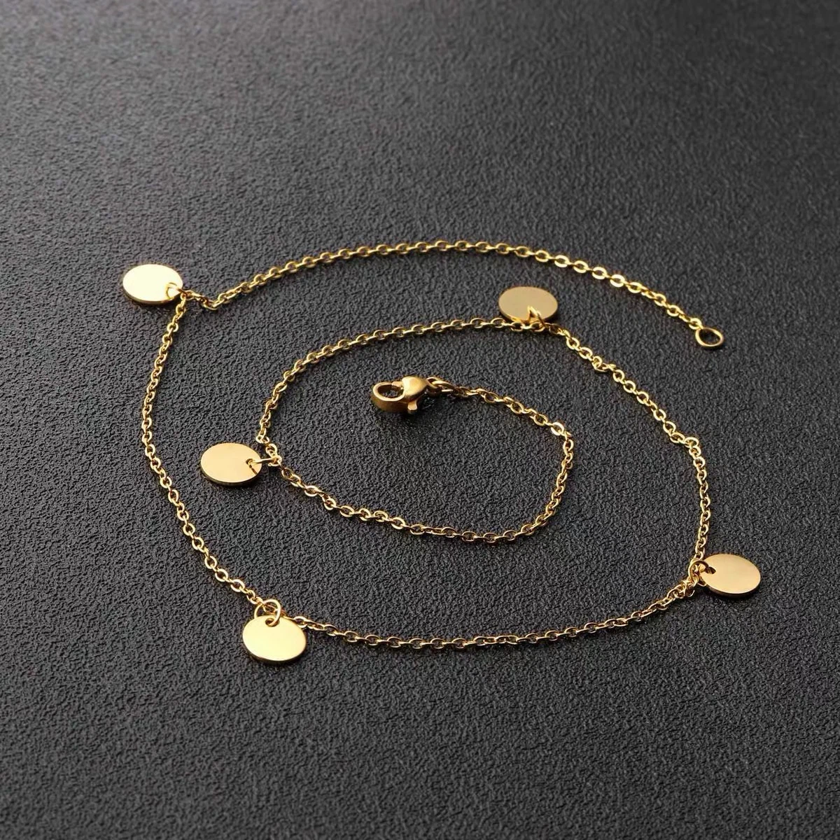 Gold Disc Charm Necklace - photo 5