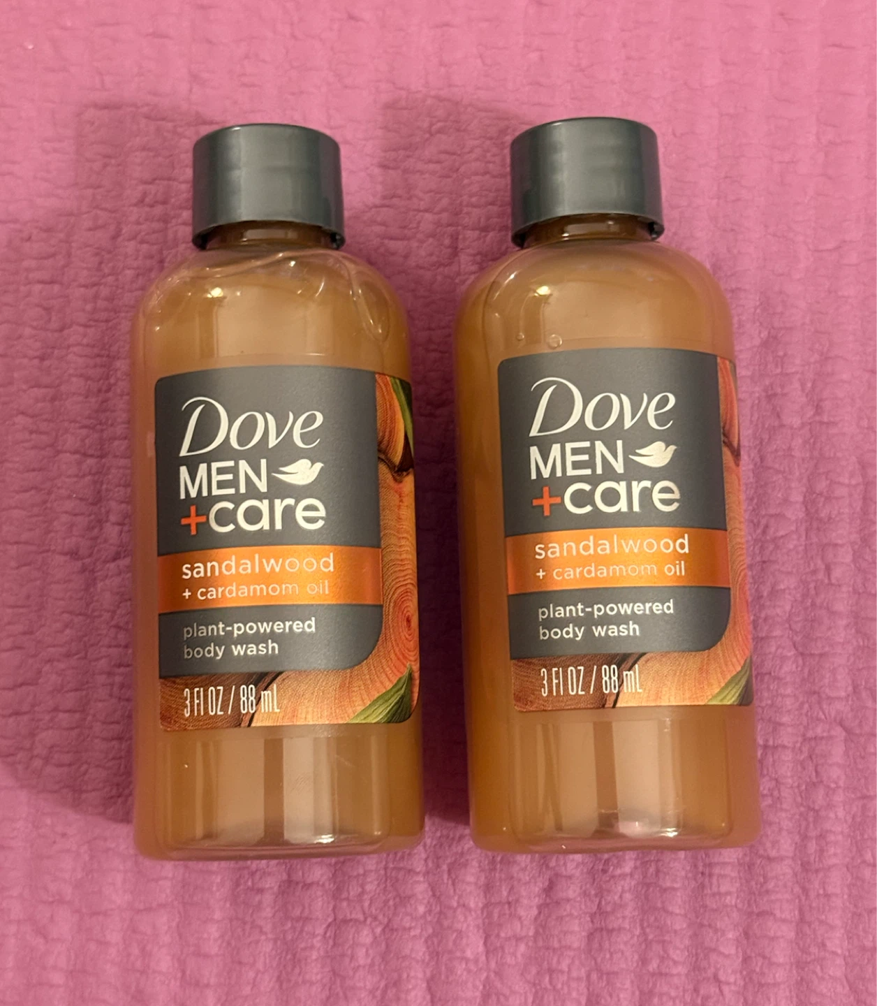 NEW✨Dove Men+Care Sandalwood + Cardamom Oil Body Wash 2-pack