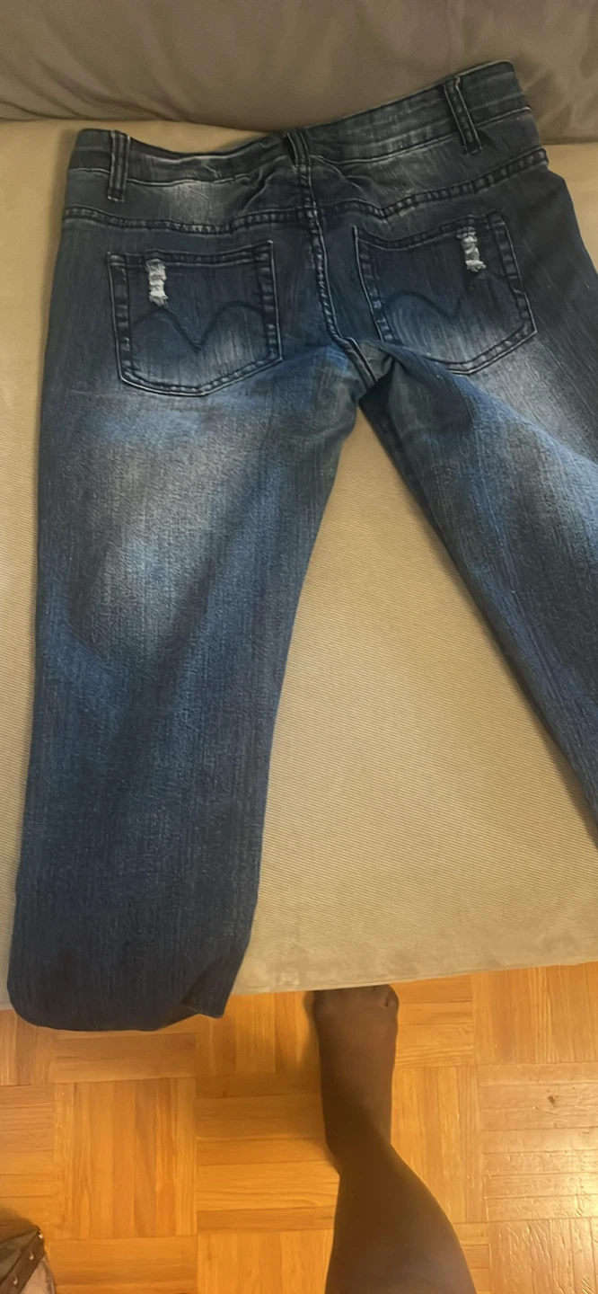 Seductions Jeans Women's Size 11/33 Blue Distressed Denim - photo 3