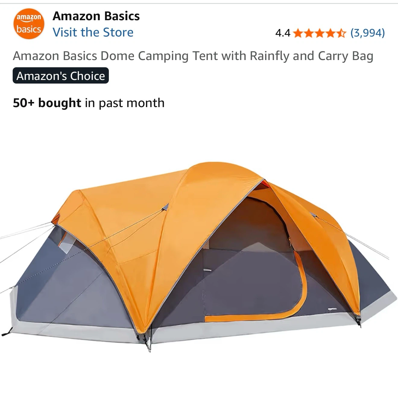 AmazonBasics 8-Person Dome Tent
