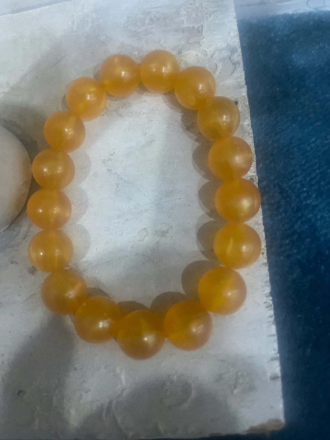 Orange Beaded Bracelet