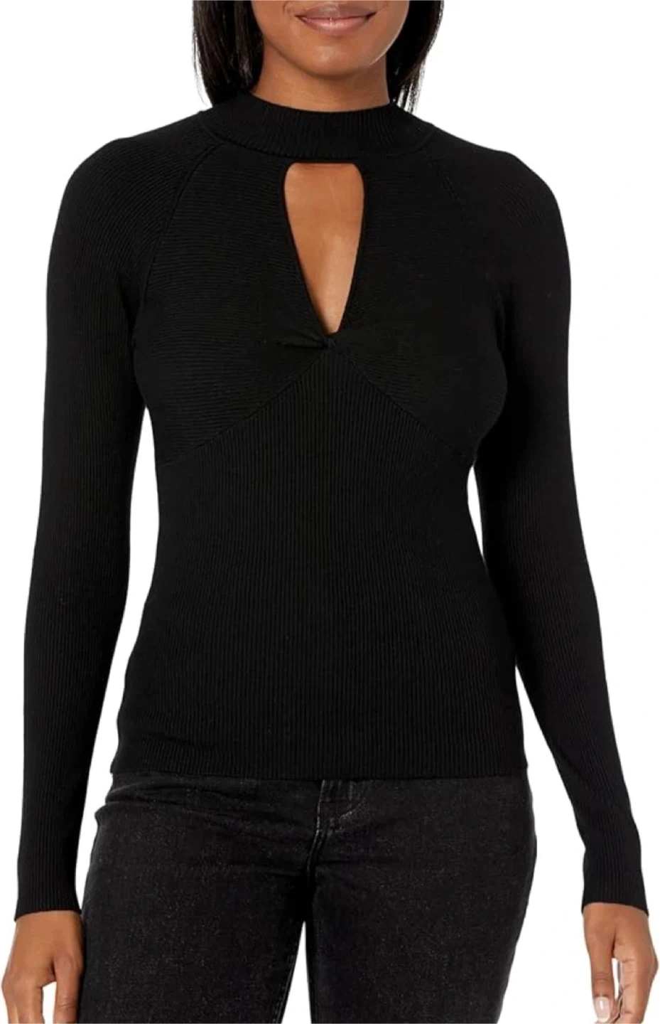 NEW Guess Black Ribbed Sweater - Size M - photo 2