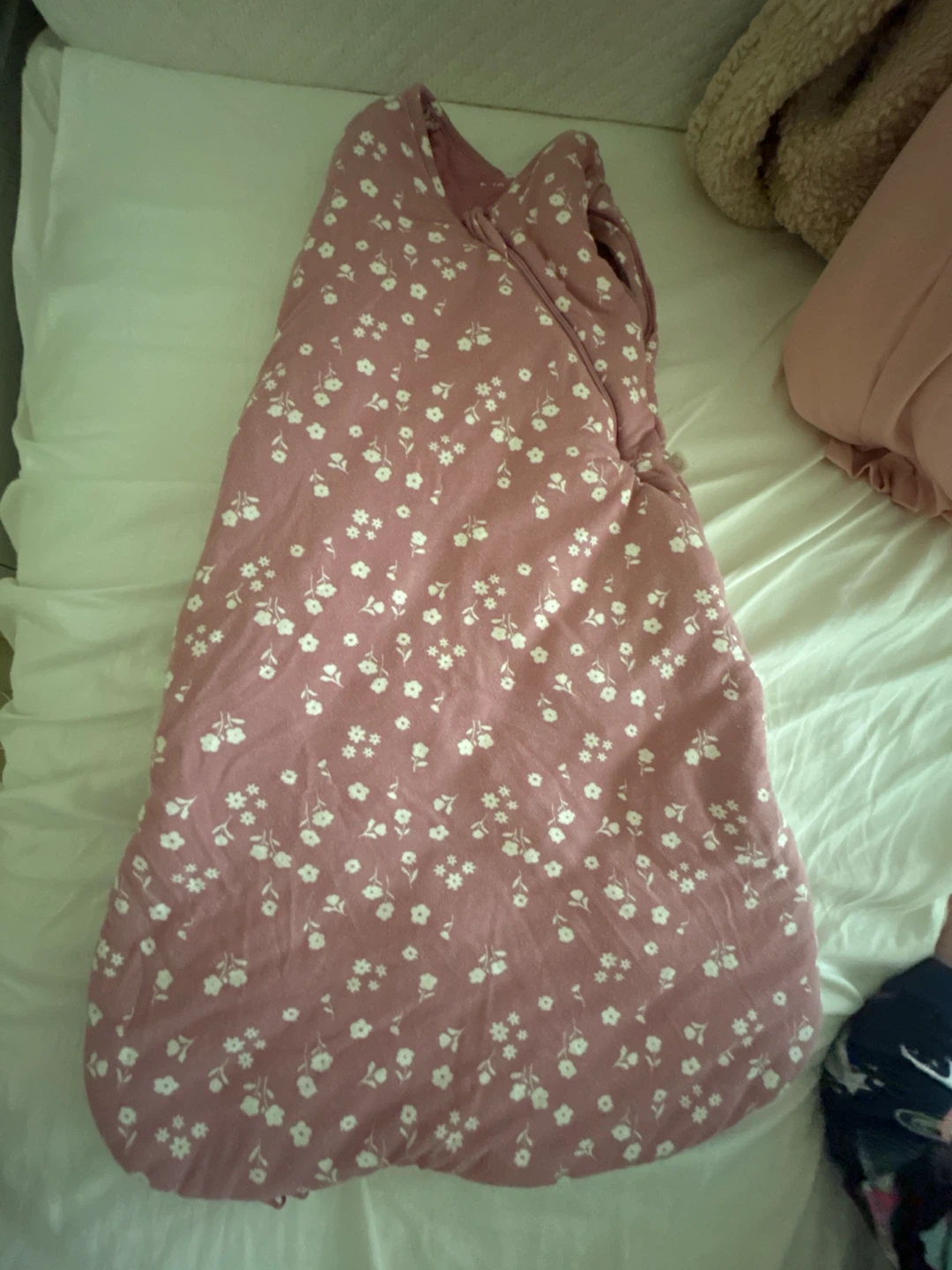 Gunamuna Pink Floral Baby Sleep Sack