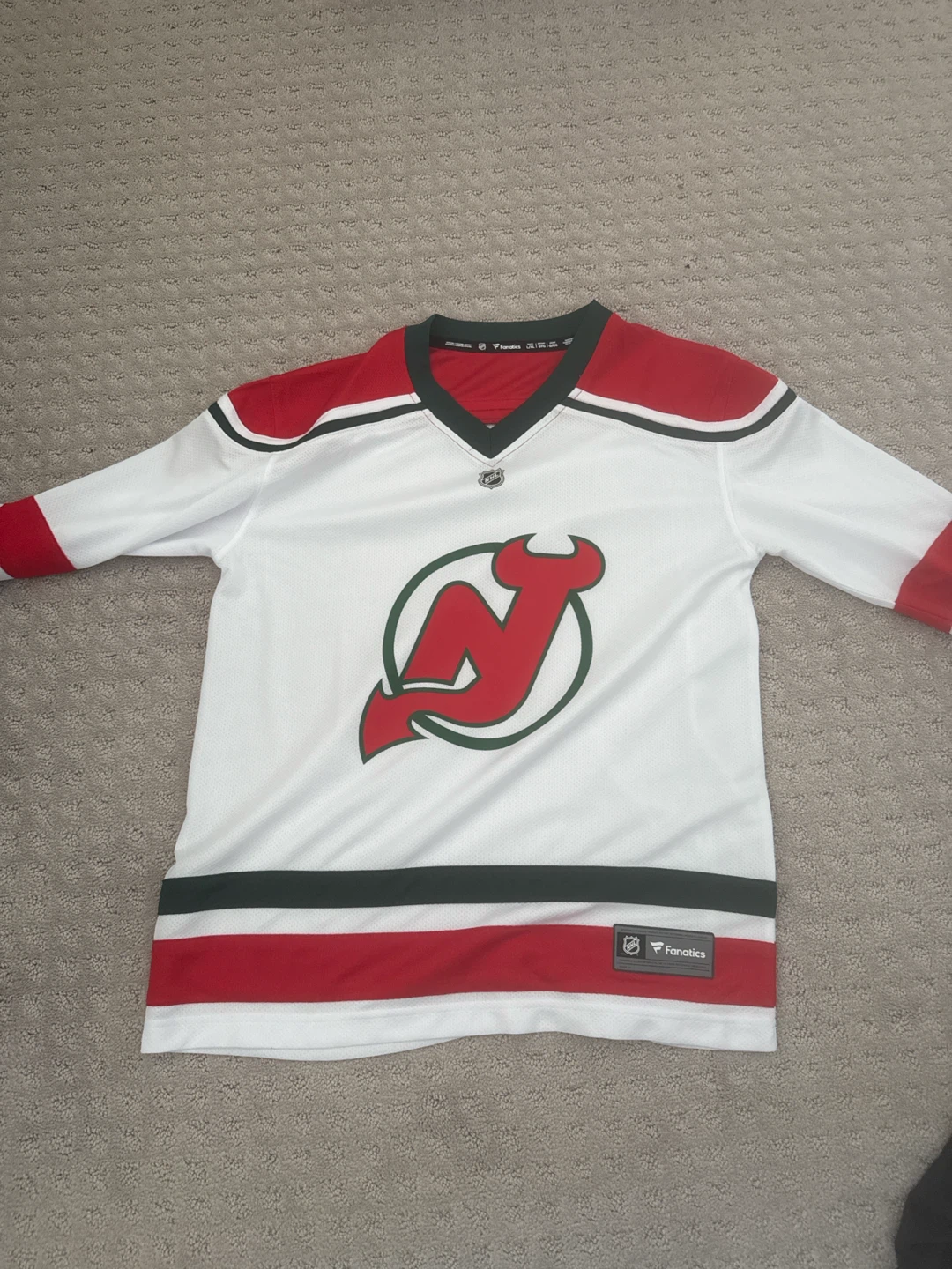 New Jersey Devils Fanatics Youth Hockey Jersey