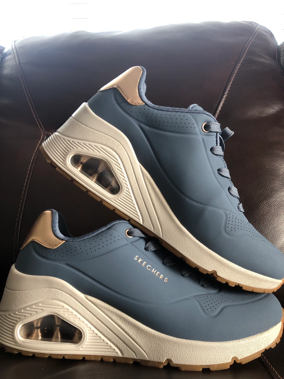 Skechers Blue Air-Cooled Memory Foam Sneakers