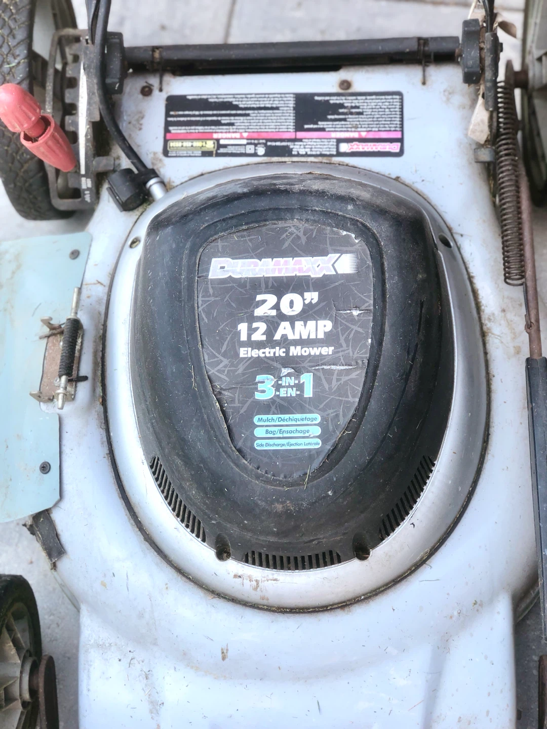 DURAMAX 20" Electric Mower 12 AMP 3-in-1 - photo 3