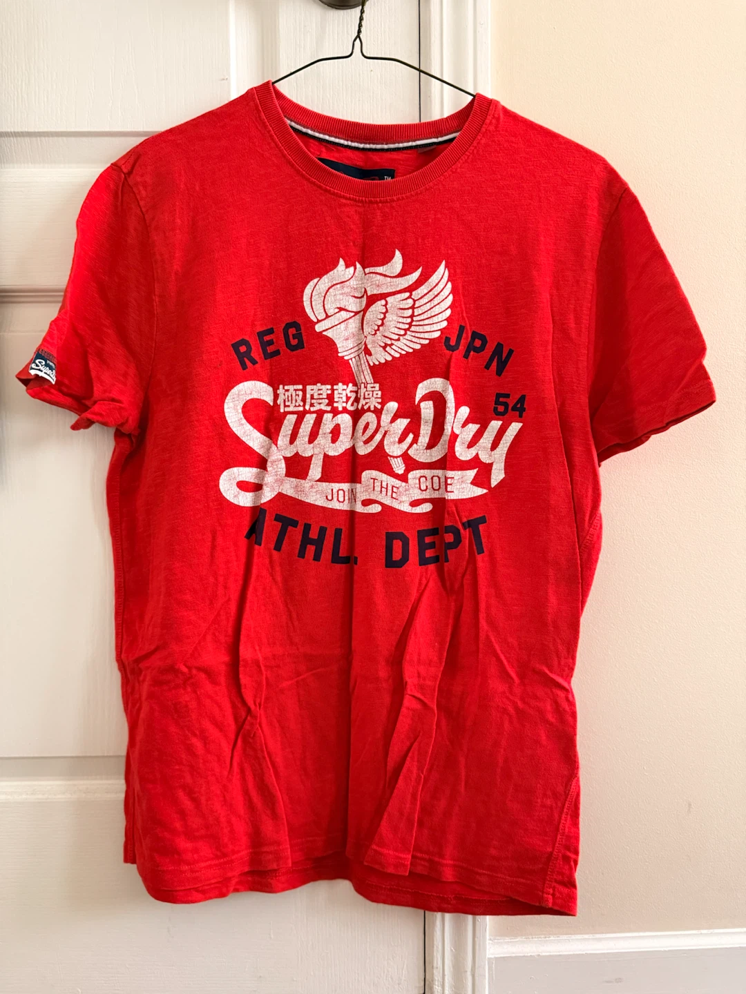 Superdry Red T-Shirt with "54" Graphic