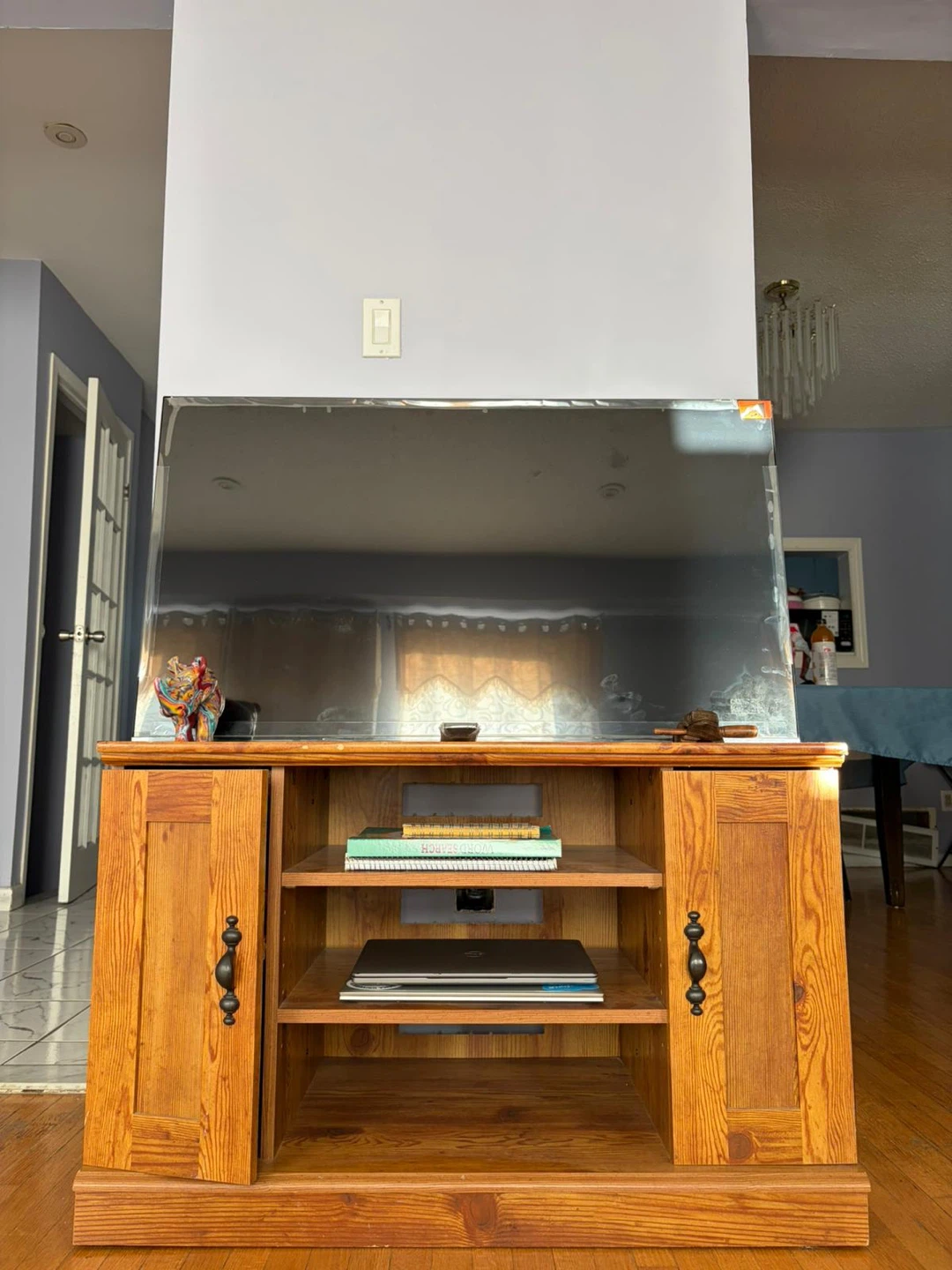 🪵✨ Rustic Solid Wood TV Stand / Storage Cabinet  – Great Cheap