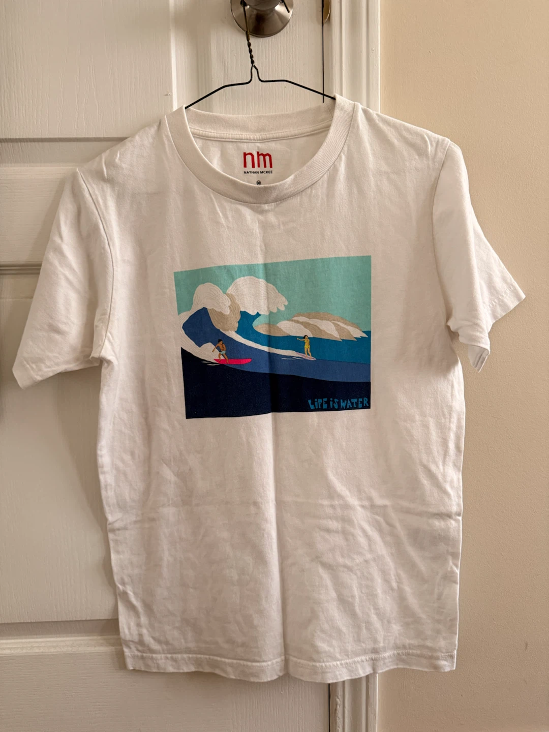 Nathan McKee White T-Shirt Size M
