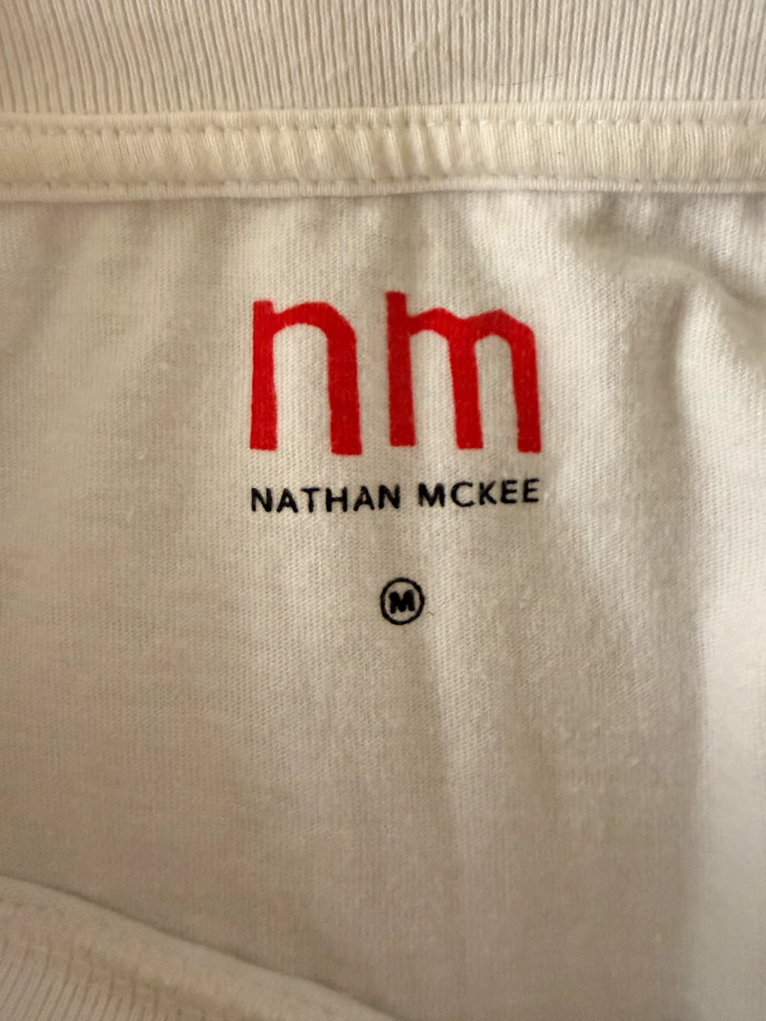 Nathan McKee White T-Shirt Size M - photo 3
