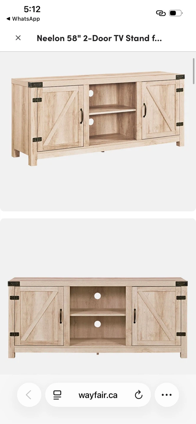 ⭐ NEW TV Console /  Cabinet | 58" Entertainment | Unopened Box