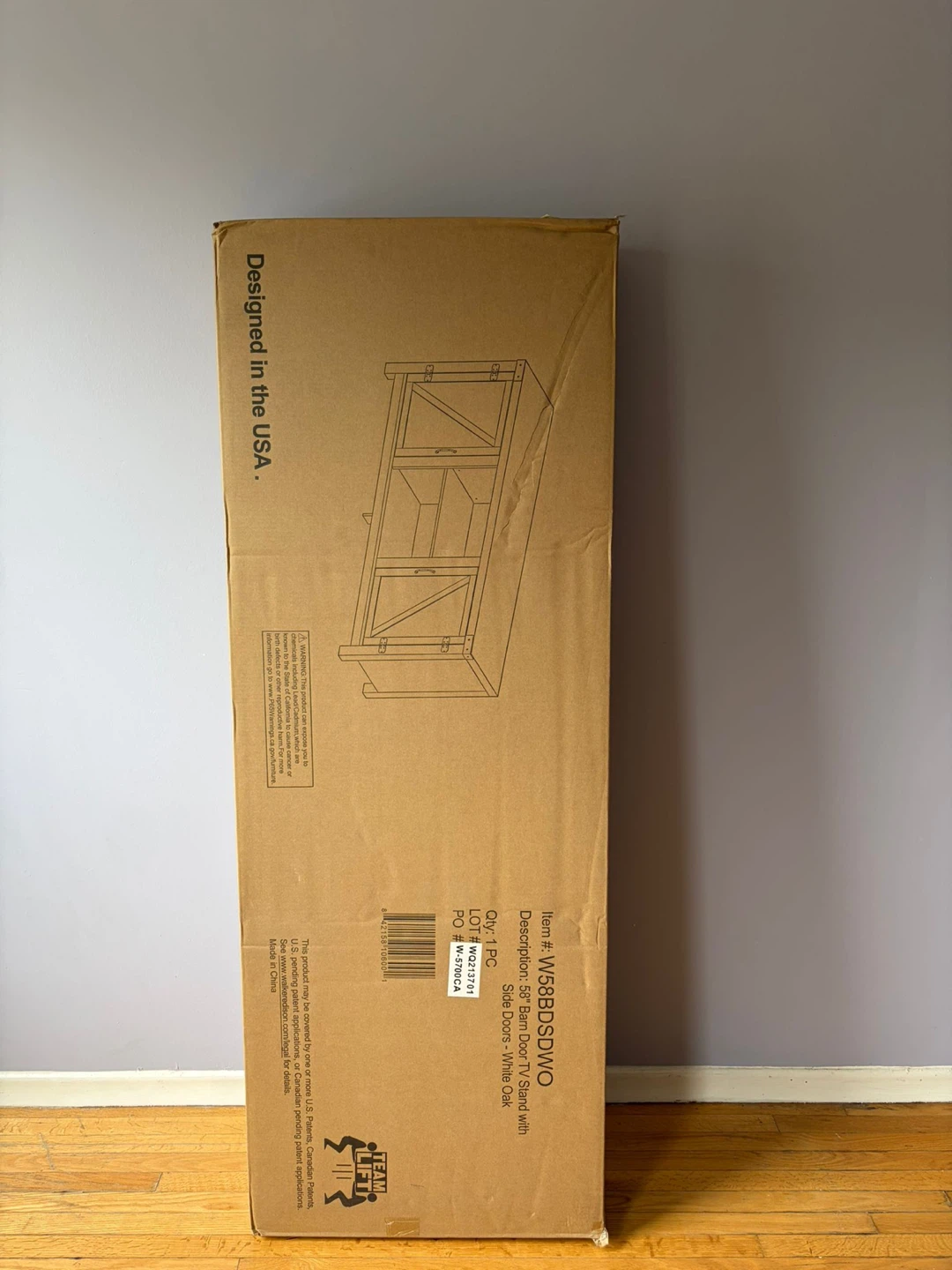 ⭐ NEW TV Console /  Cabinet | 58" Entertainment | Unopened Box - photo 2