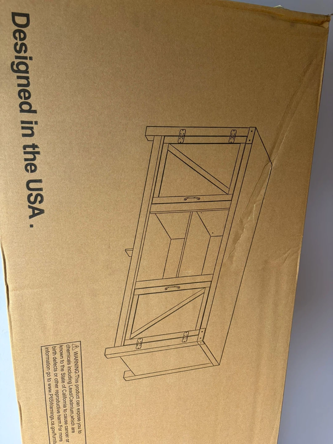 ⭐ NEW TV Console /  Cabinet | 58" Entertainment | Unopened Box - photo 4