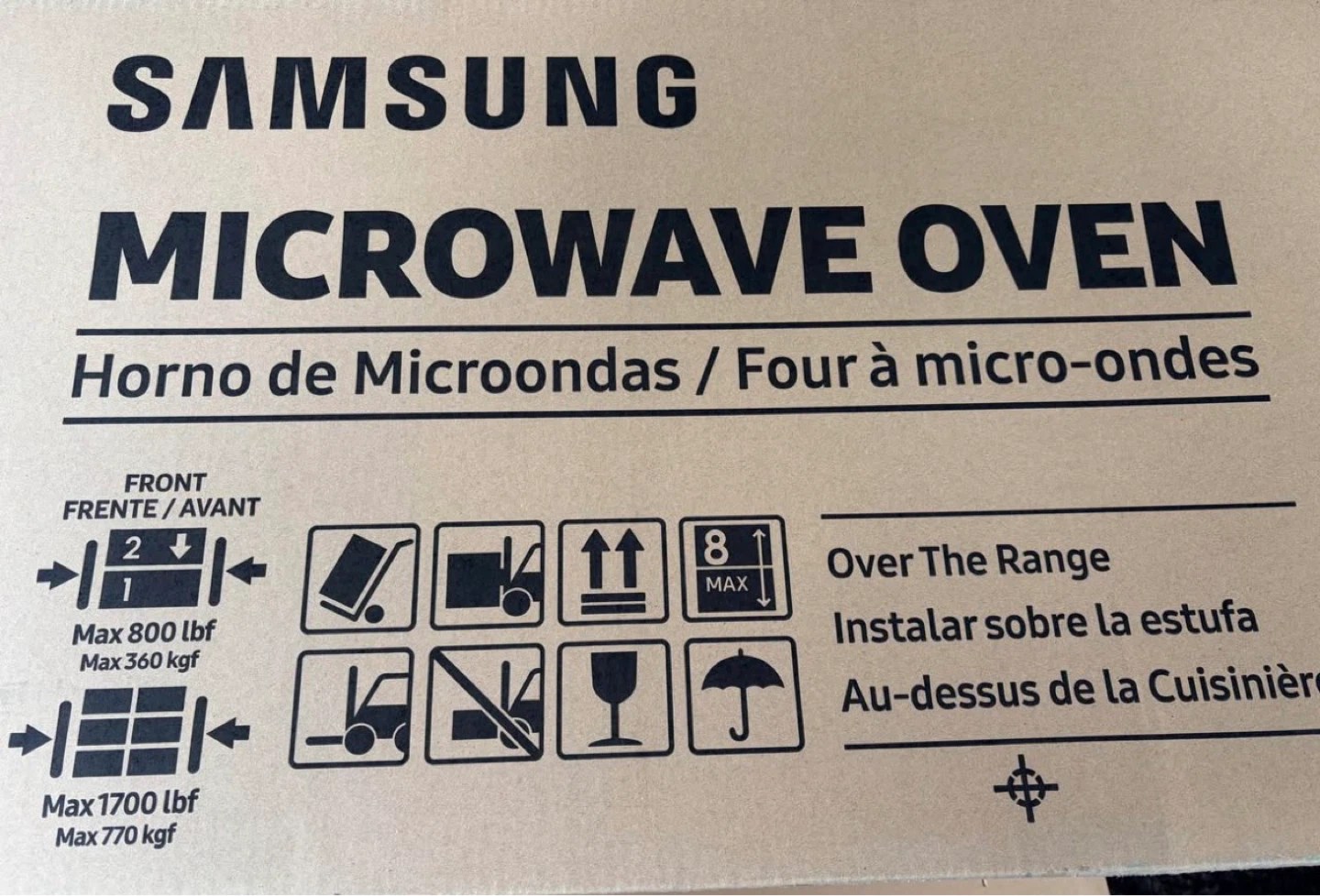 Samsung Stainless Steel Over-the-Range Microwave ME16A4021AS/AC - photo 2