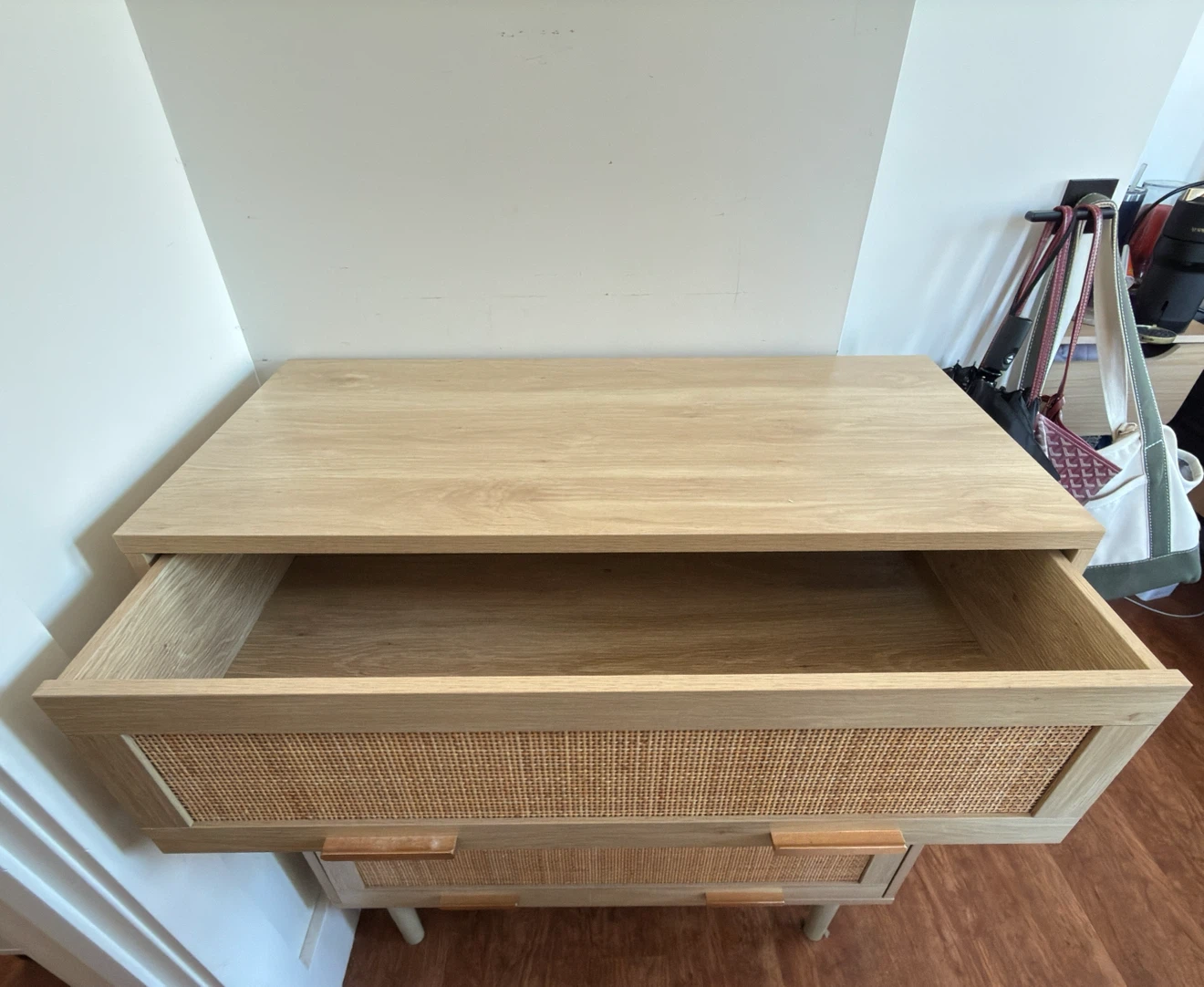 3 Drawer Rattan Dresser - photo 2