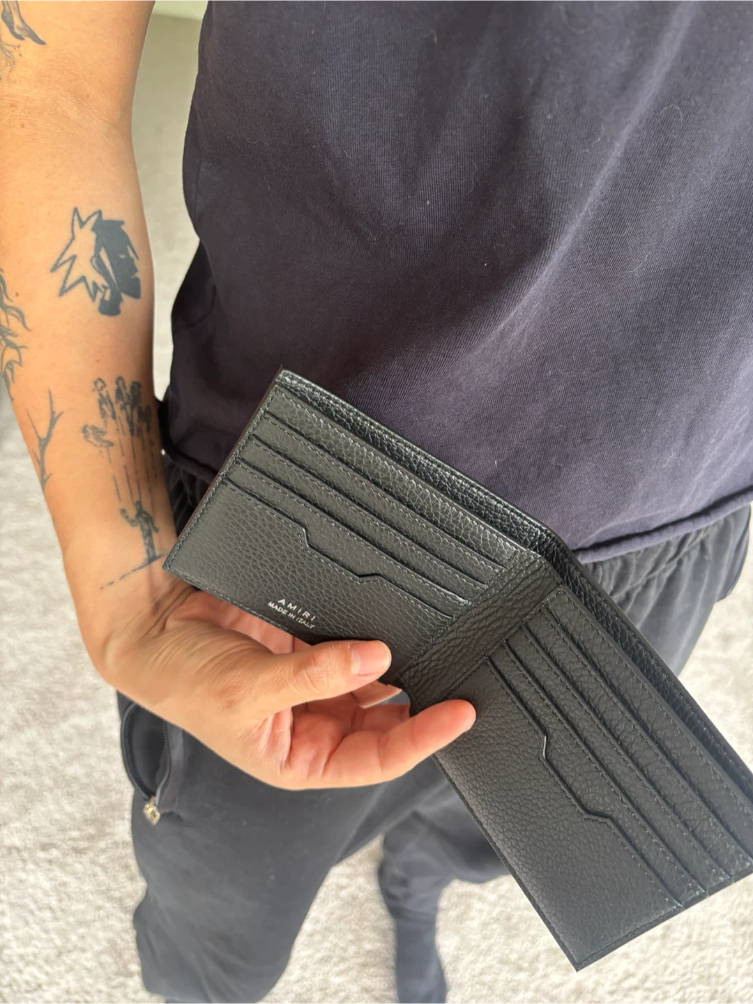 Amiri Black Wallet