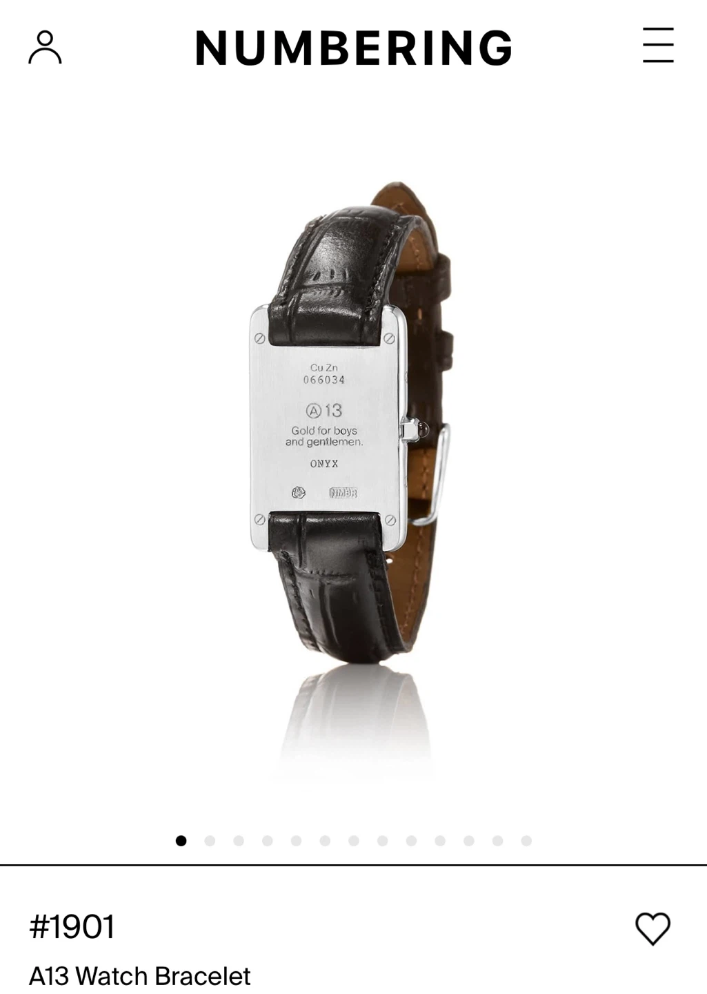 NUMBERING A13 Watch Bracelet