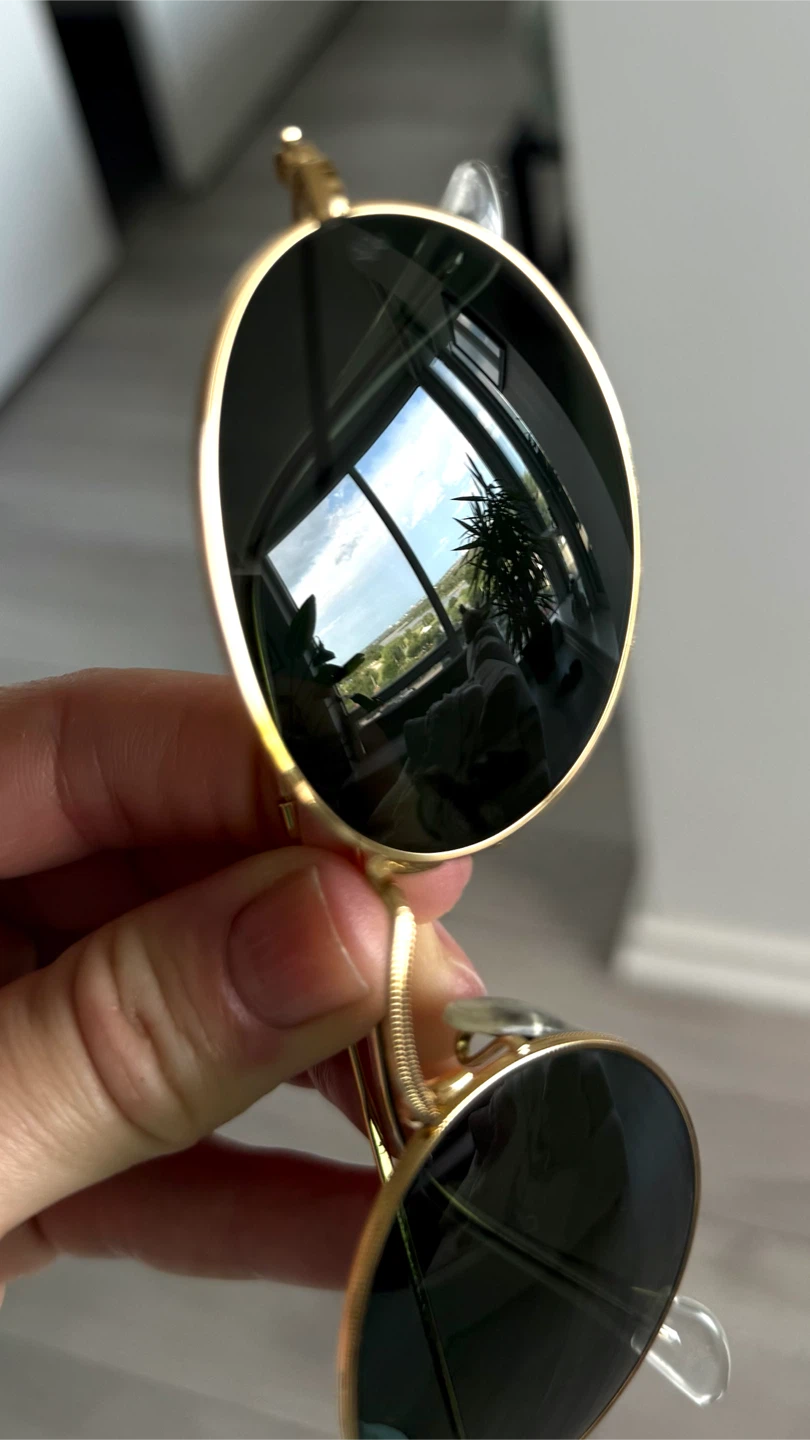 Ray-Ban sunglasses Polished Arista Gold RB3547 green Lenses - photo 5