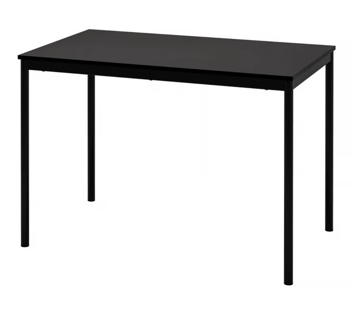 IKEA Black Dining Table and Chair Set