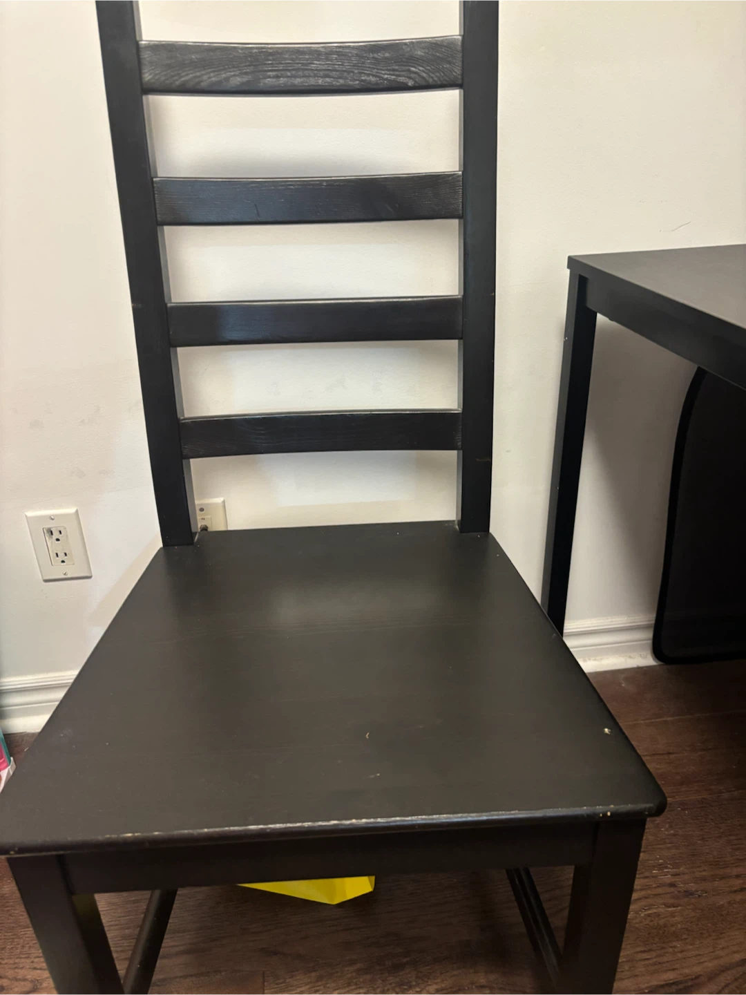 IKEA Black Dining Table and Chair Set - photo 4