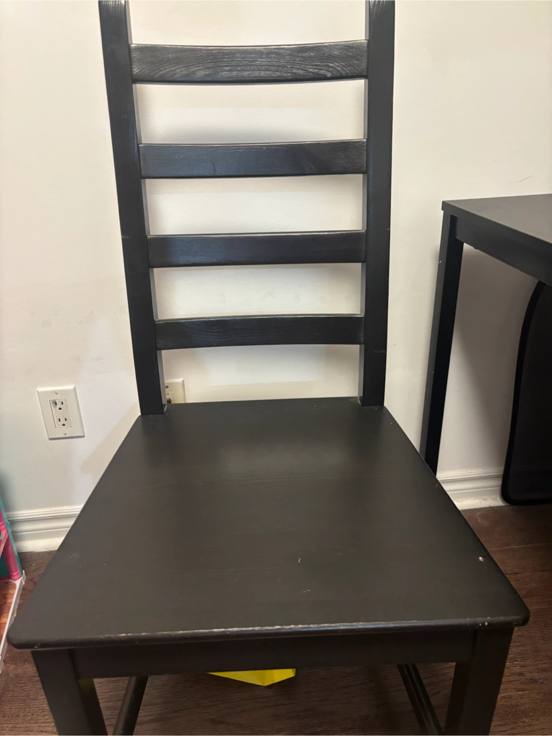 IKEA Black Dining Table and Chair Set - photo 5