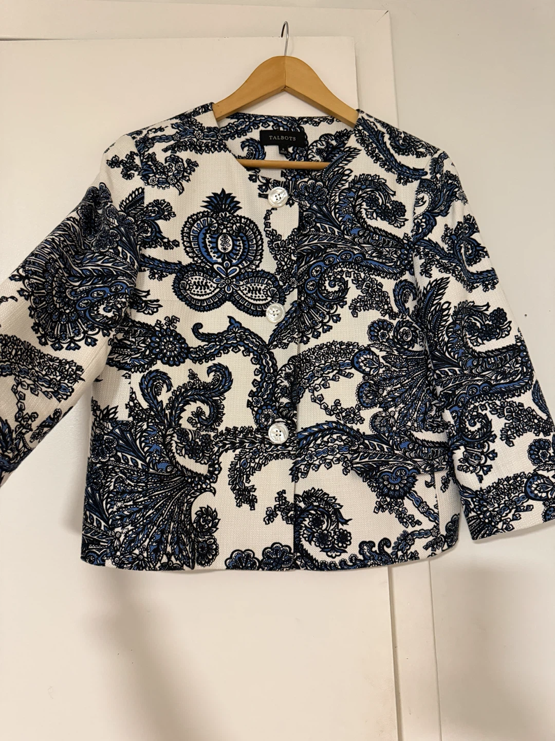 Talbots Women's Paisley Blazer Size 6