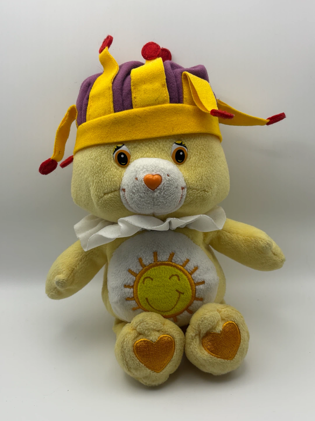 Care Bears 13” King Funshine Bear Plush 2004 Special Ed. Rare