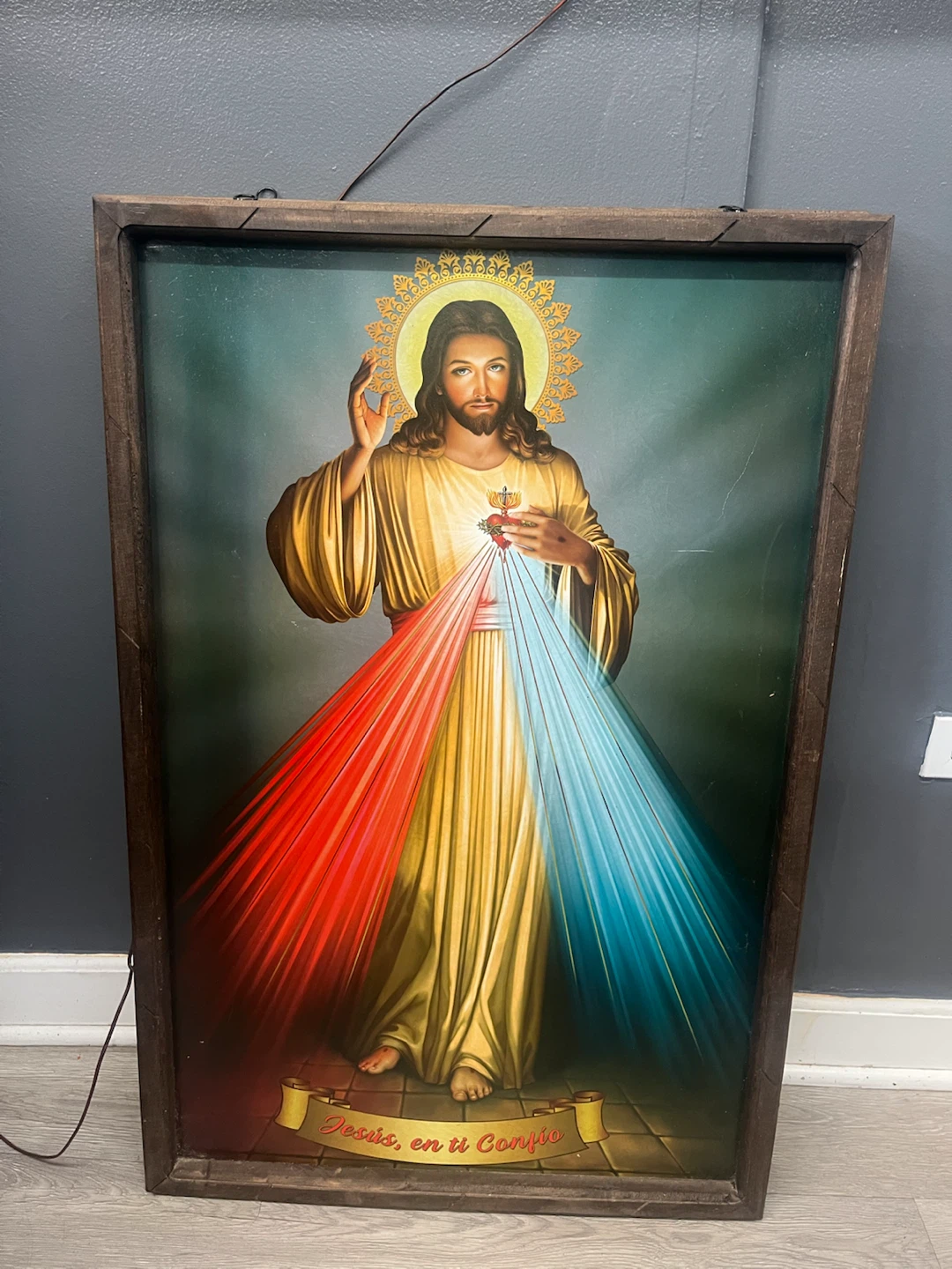 Framed Divine Mercy Jesus Art
