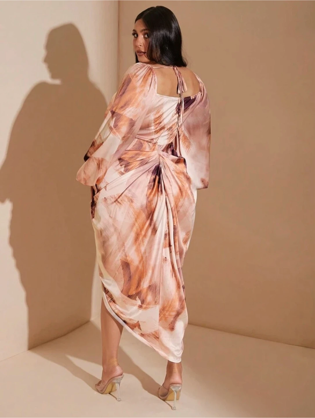 Shein Ruched Drape Midi Dress - photo 4
