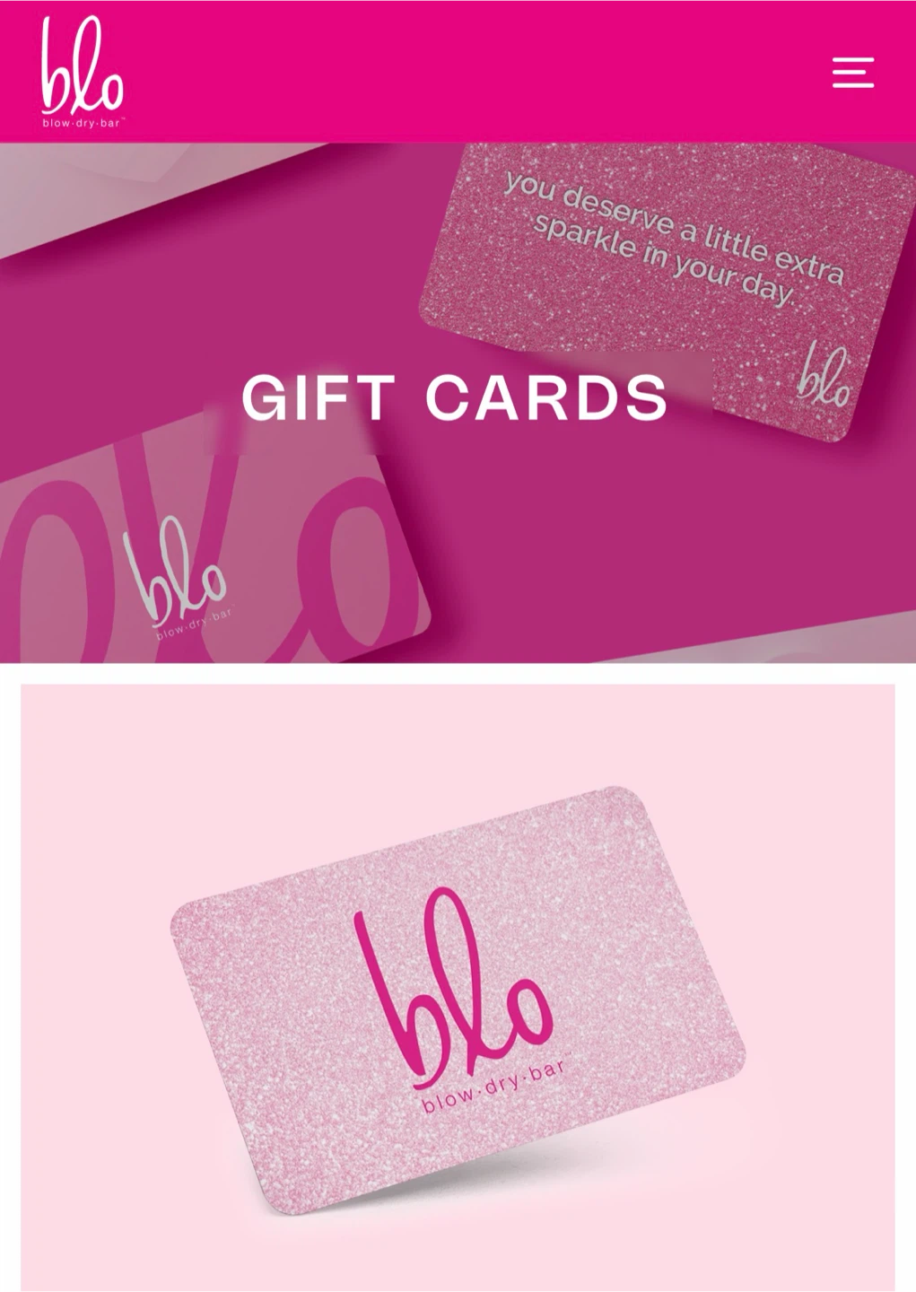 Blo Dry Bar Gift Card
