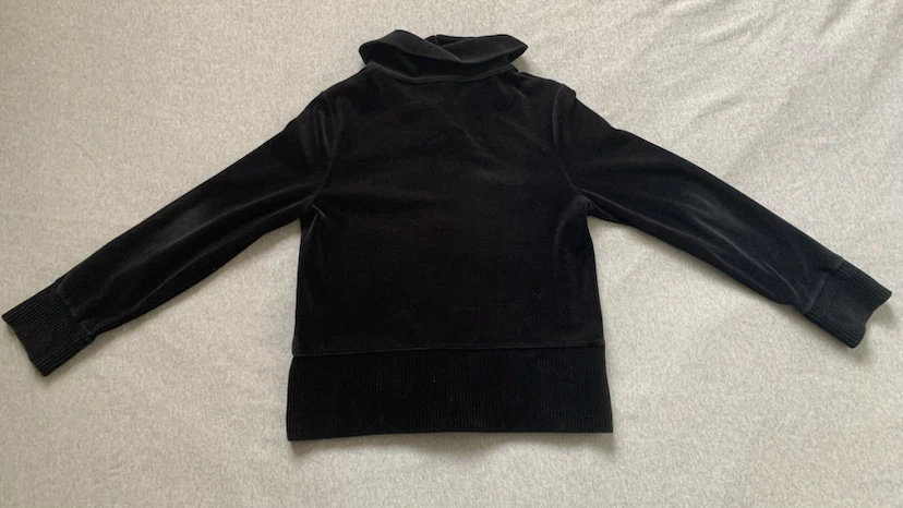 Jones New York Black Velvet Sweater / Top ~ Size Medium - photo 2