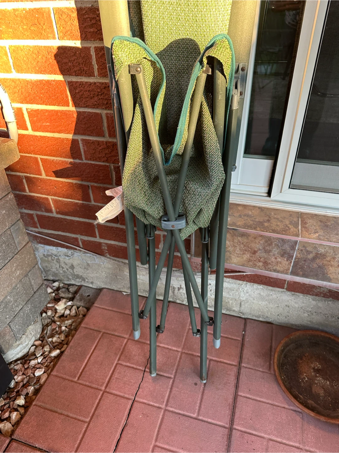 Green Folding Camping Chair with Bag - photo 2