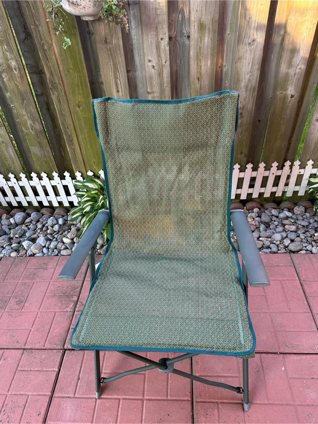 Green Folding Camping Chair with Bag - photo 3