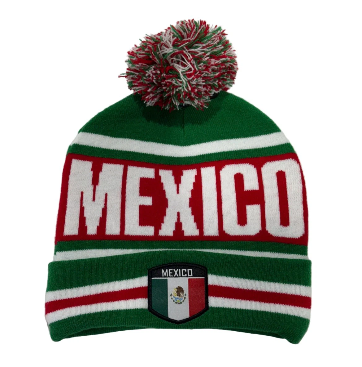Mexico Pom Pom Beanie Hat - photo 2