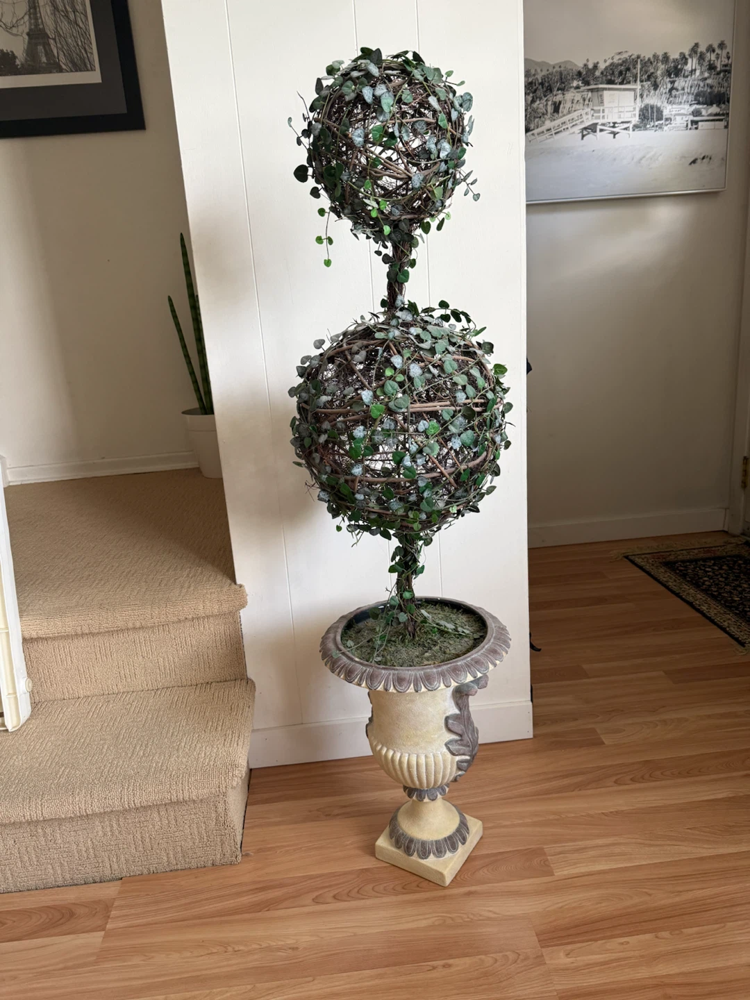 Artificial Topiary Tree in Urn Planter