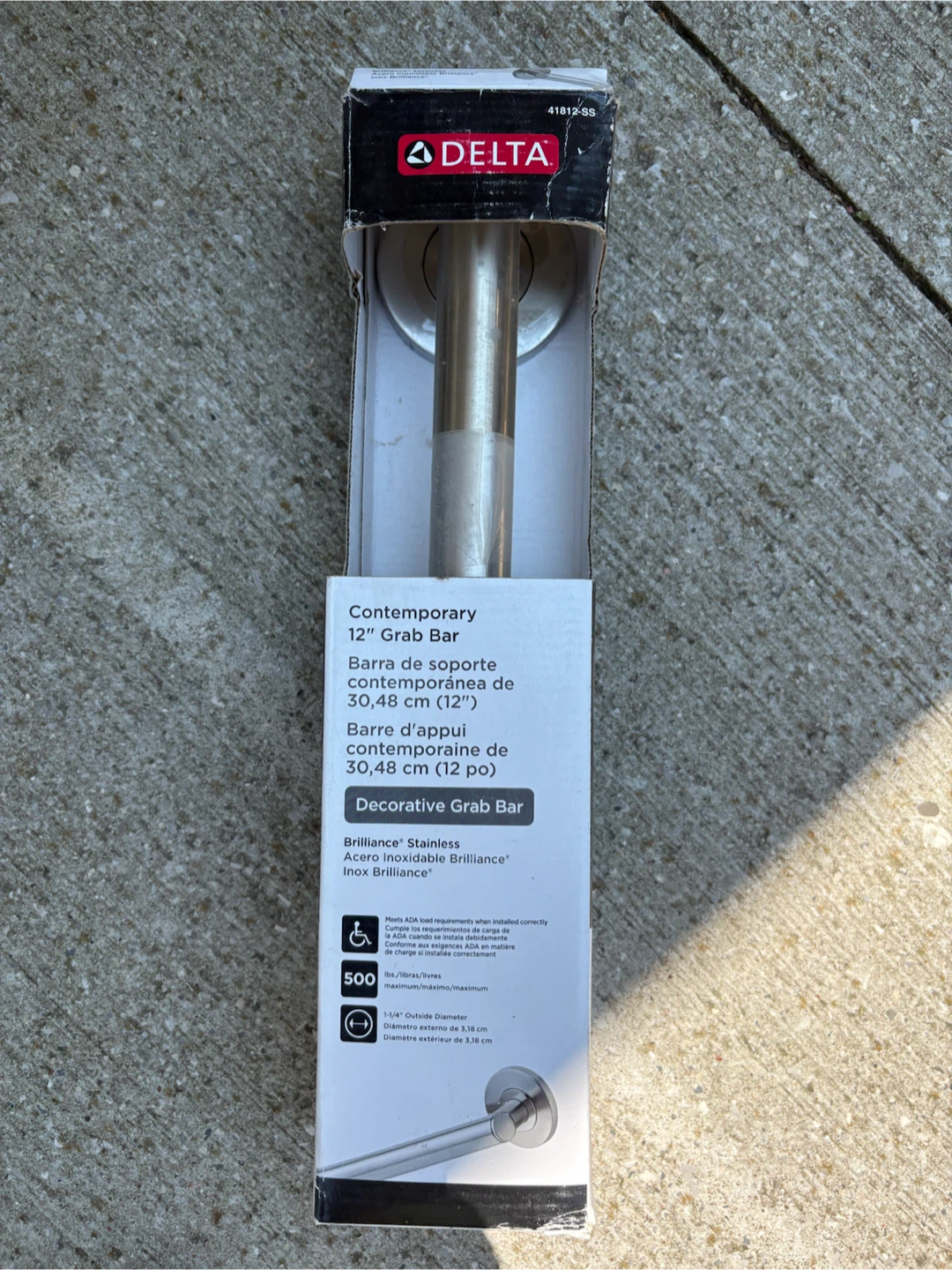 Delta Contemporary 12" Grab Bar