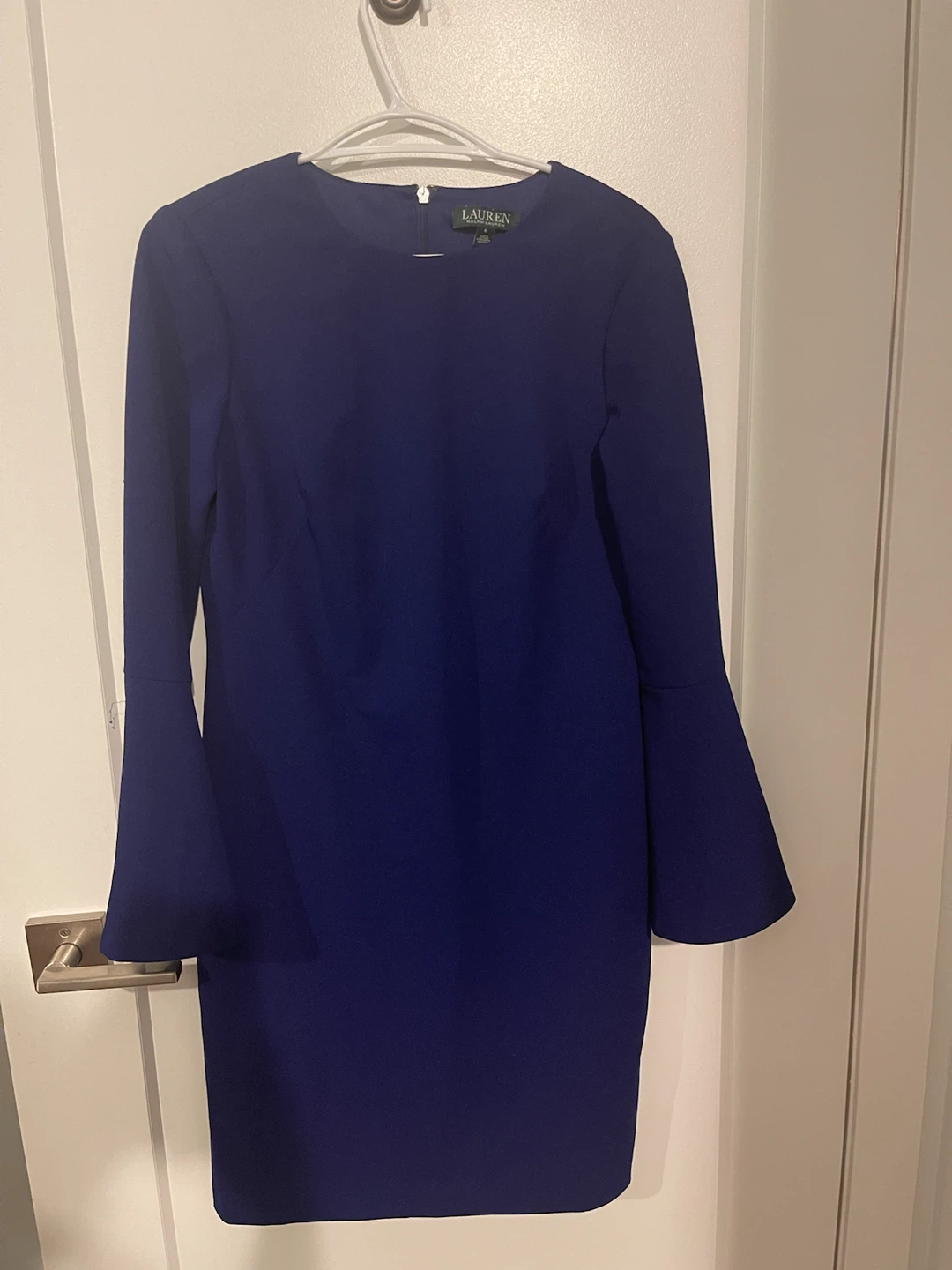 Ralph Lauren Blue Dress with bell sleeves Size 6