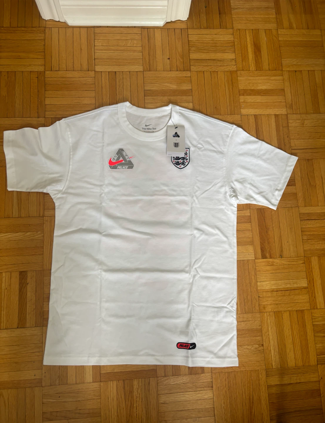 White colour Palace x Nike England Football T-Shirt White
