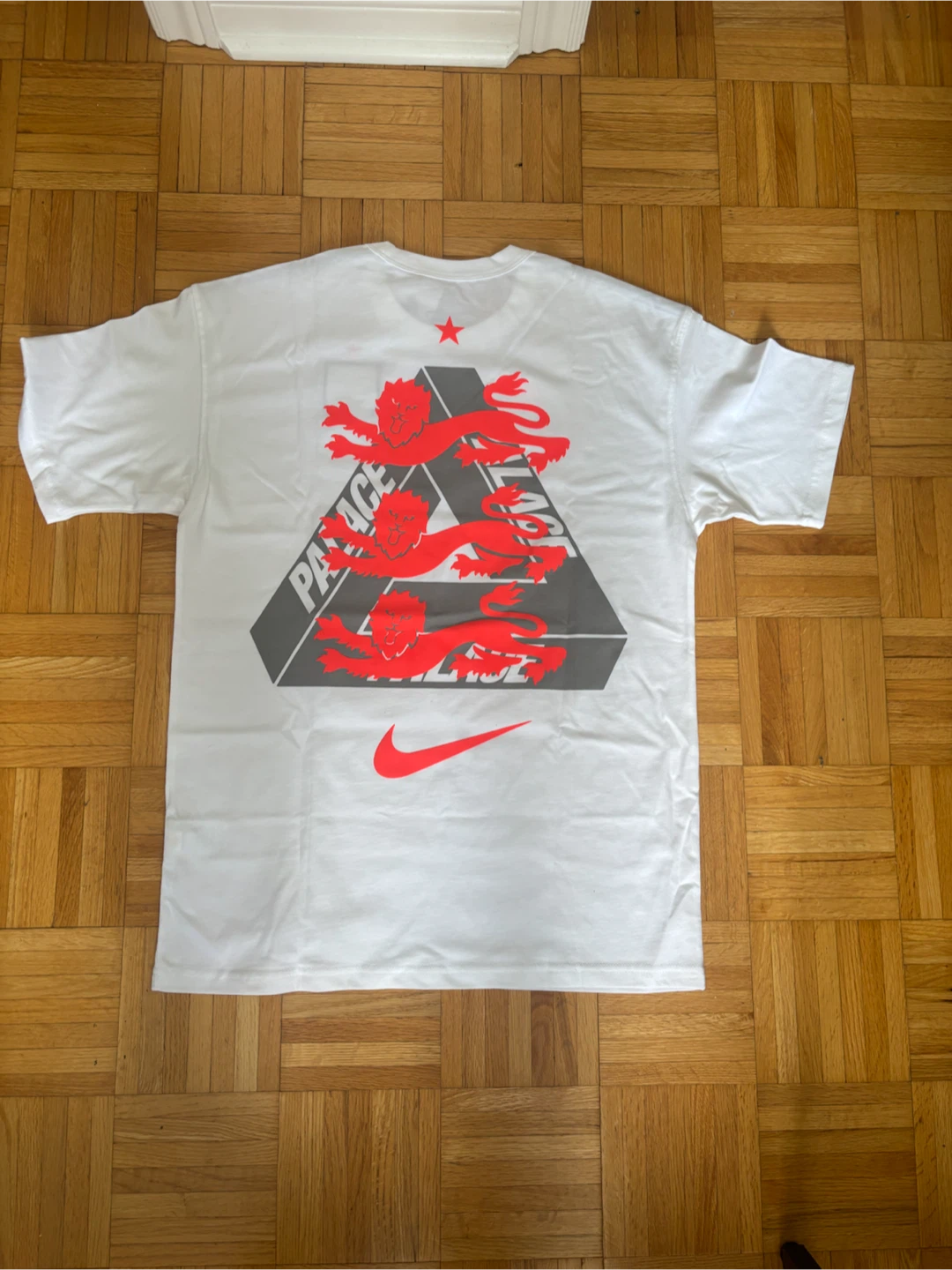 White colour Palace x Nike England Football T-Shirt White - photo 2