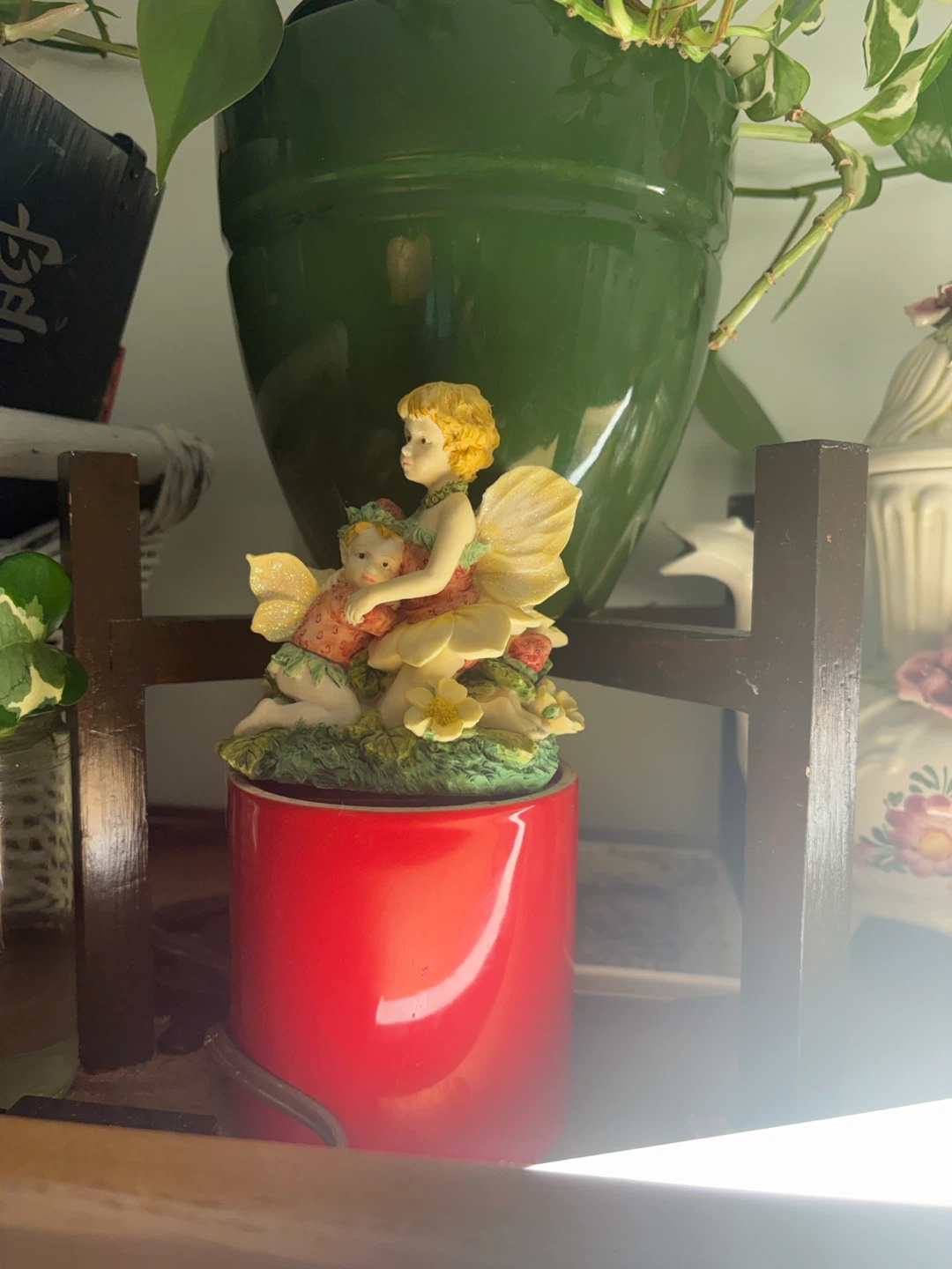Fairy Figurine with Baby