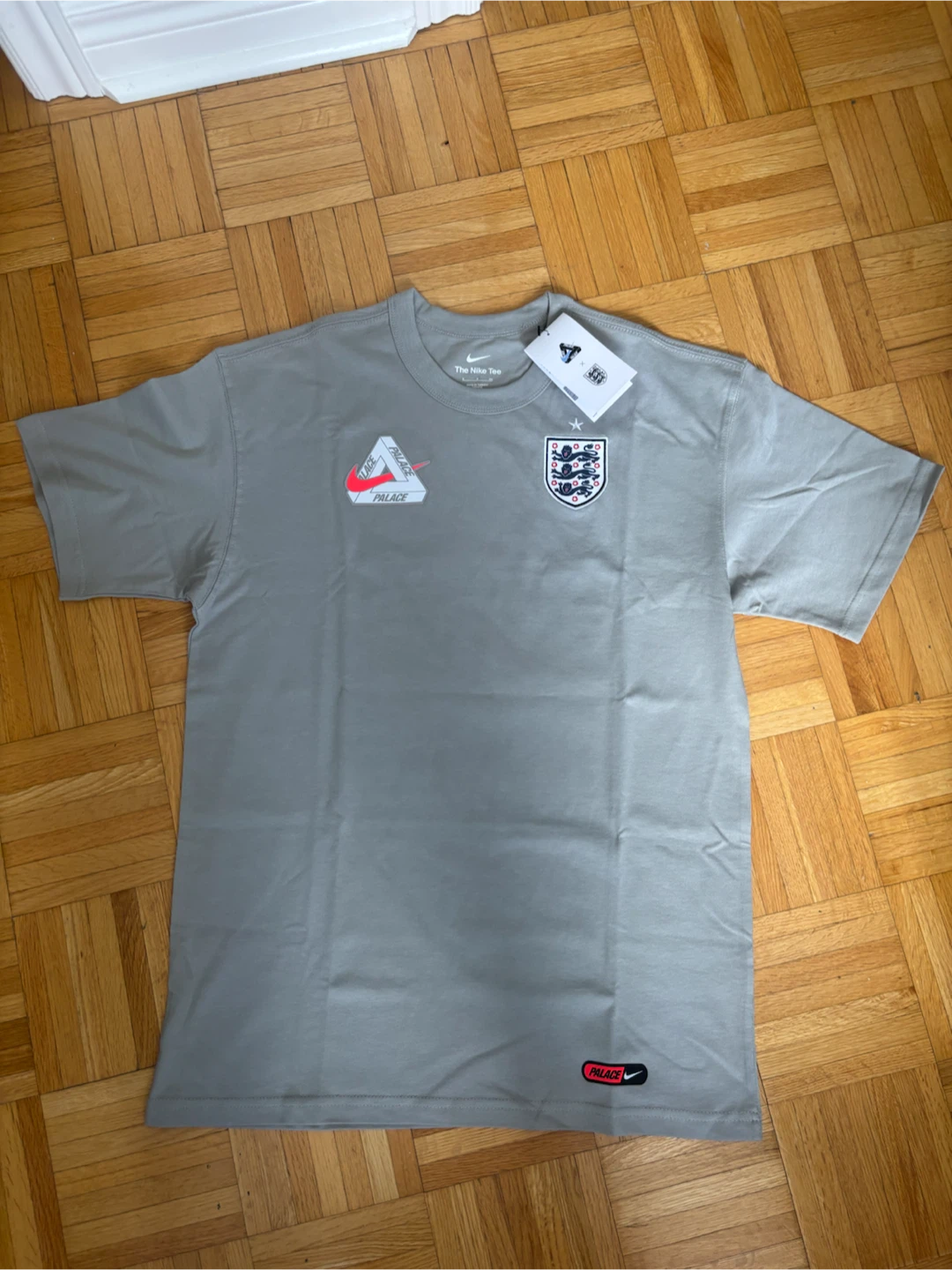 Grey colour Palace x Nike England Football T-Shirt Grey