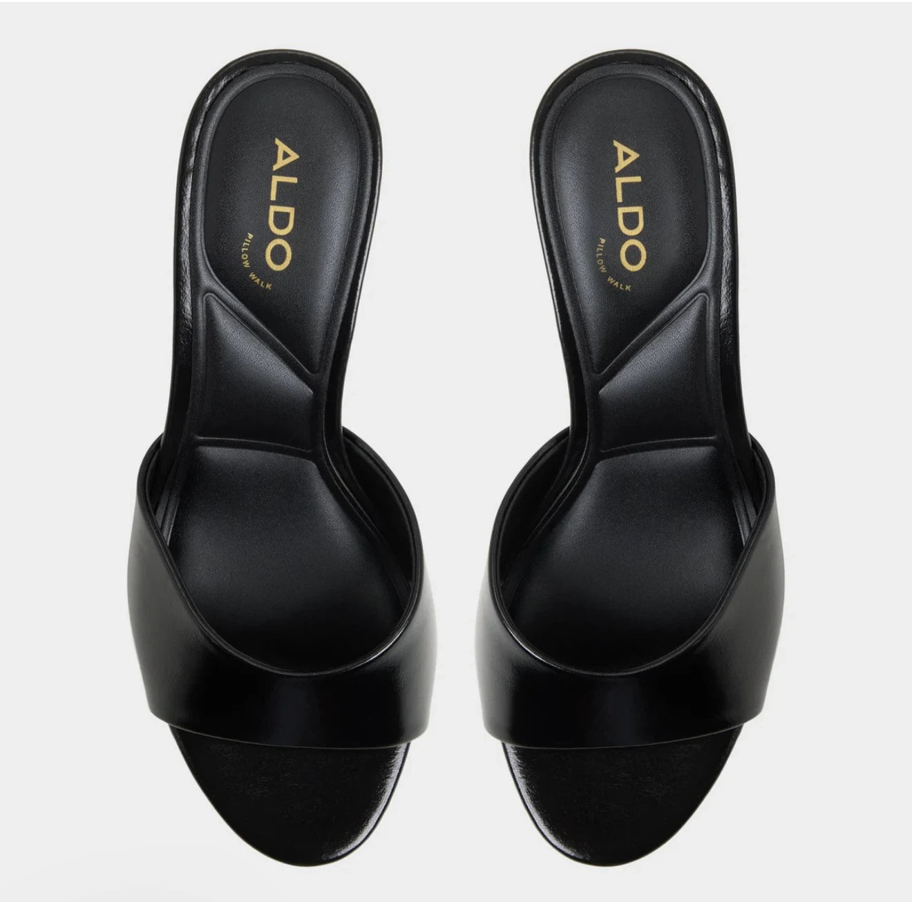 ALDO Black Patent Leather Heeled Mules - photo 3