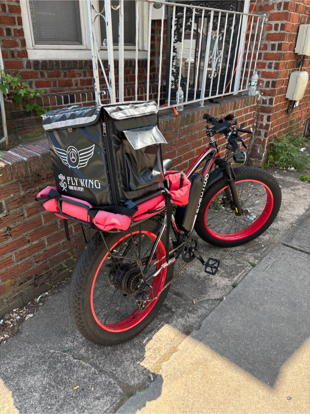 COCOTWO Fat Tire Electric Bike with Food Delivery Bag