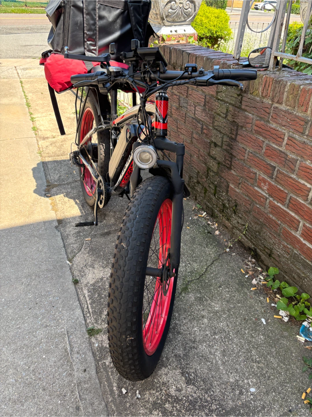 COCOTWO Fat Tire Electric Bike with Food Delivery Bag - photo 4