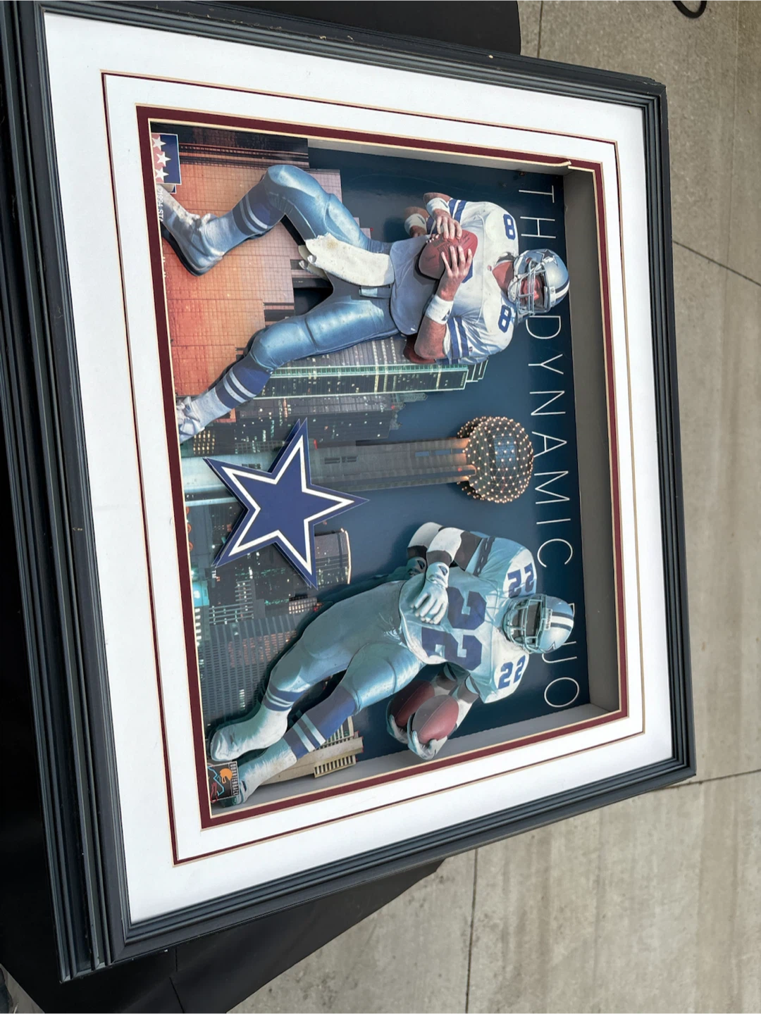 Framed Dallas Cowboys "The Dynamic Duo" Artwork