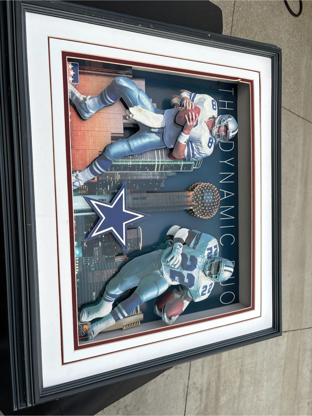 Framed Dallas Cowboys "The Dynamic Duo" Artwork - photo 2